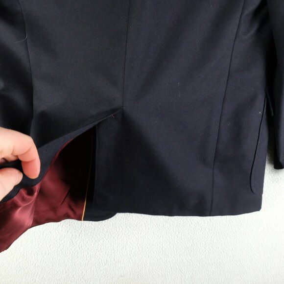 Chaps Ralph Lauren Blazer Mens 42L Tall Navy Blue Gold Button Vented Vintage - Picture 6 of 16